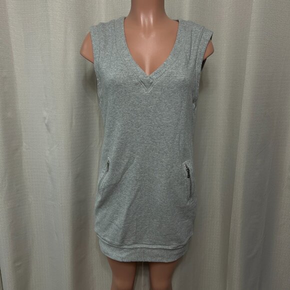 Trina Turk Sleeveless V-Neck Sweatshirt Mini Dress Women's - Picture 1 of 4